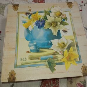 Vintage 1996 Marjolain Basting Jewelry Box